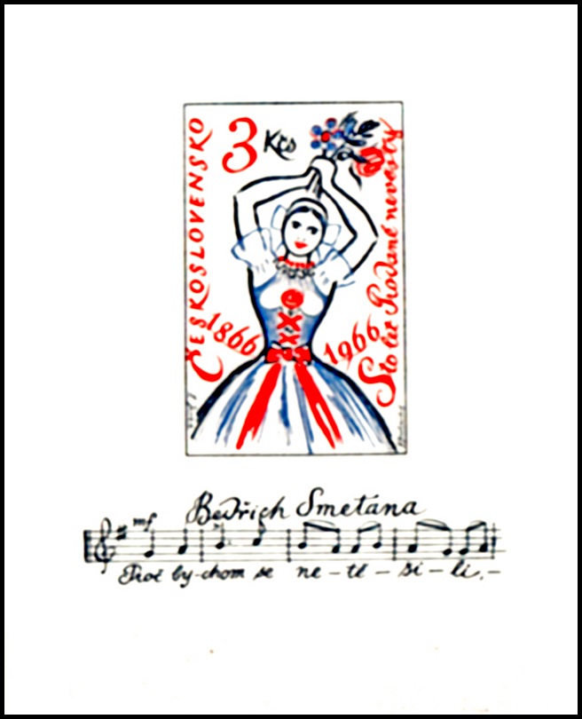 100.výročí opery 'Prodaná nevěsta' (aršík)