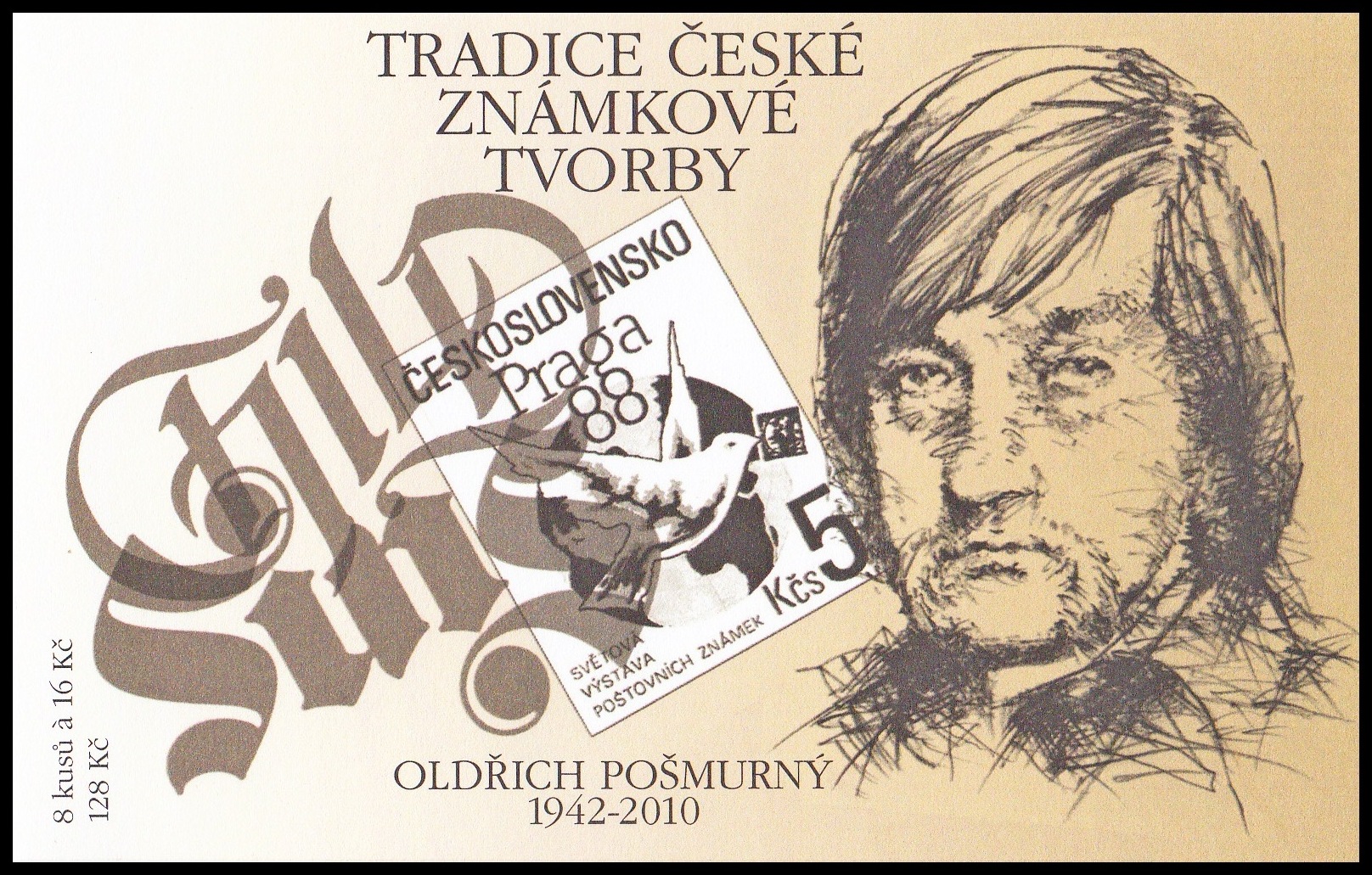 Tradice české známkové tvorby 2017 - Oldřich Pošmurný (známkový sešítek)