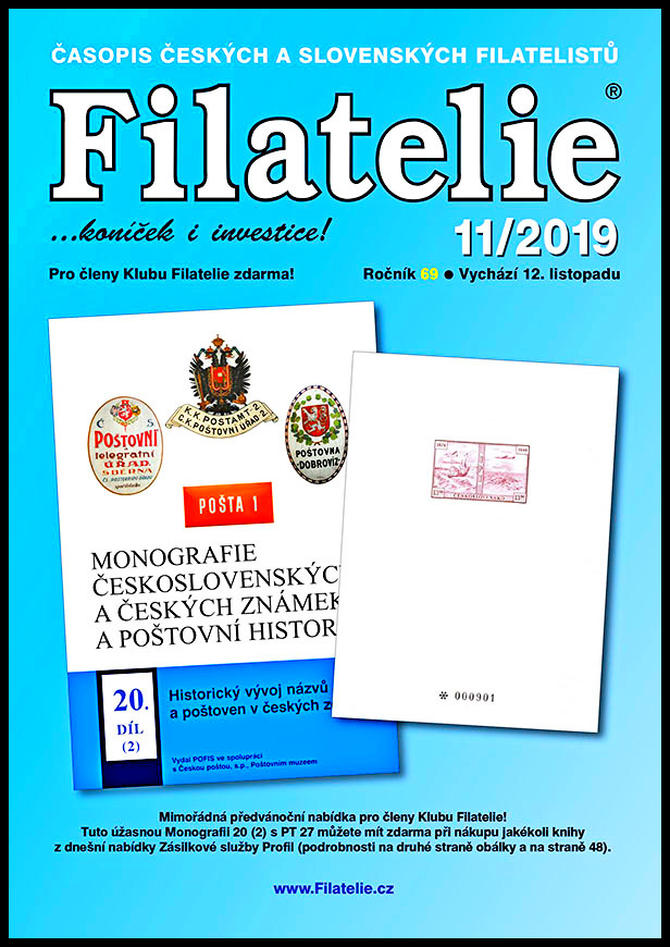 Časopis  Filatelie 11 / 2019 