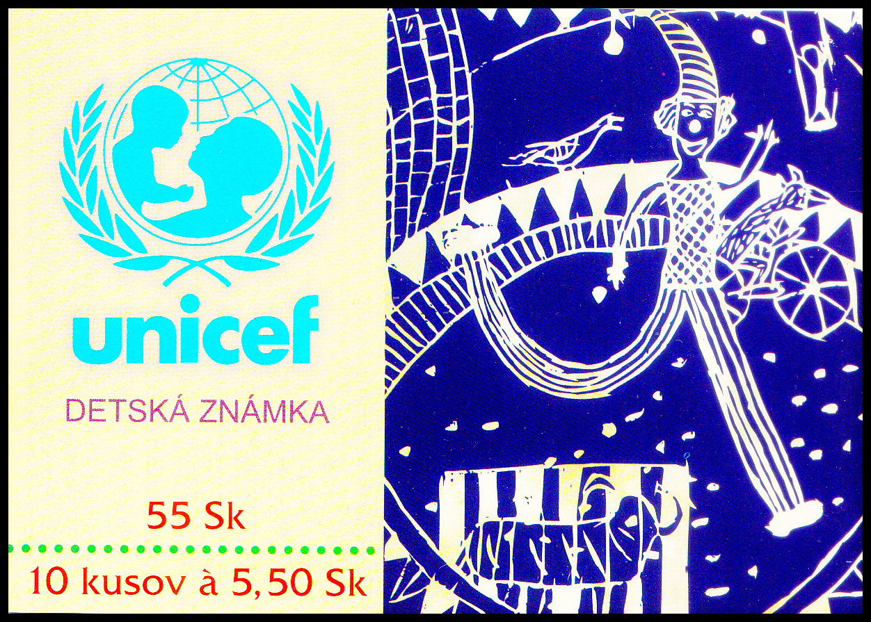 Dětem - UNICEF (známkový sešítek ZS 36)  