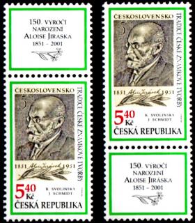 Tradice české známkové tvorby 2001 (kombinace 2zn.+ 2K)