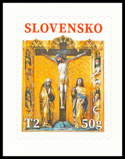 Velikonoce 2024 -Mobiliář z Baziliky v Bardějově (známka ze sam. sešítku)
