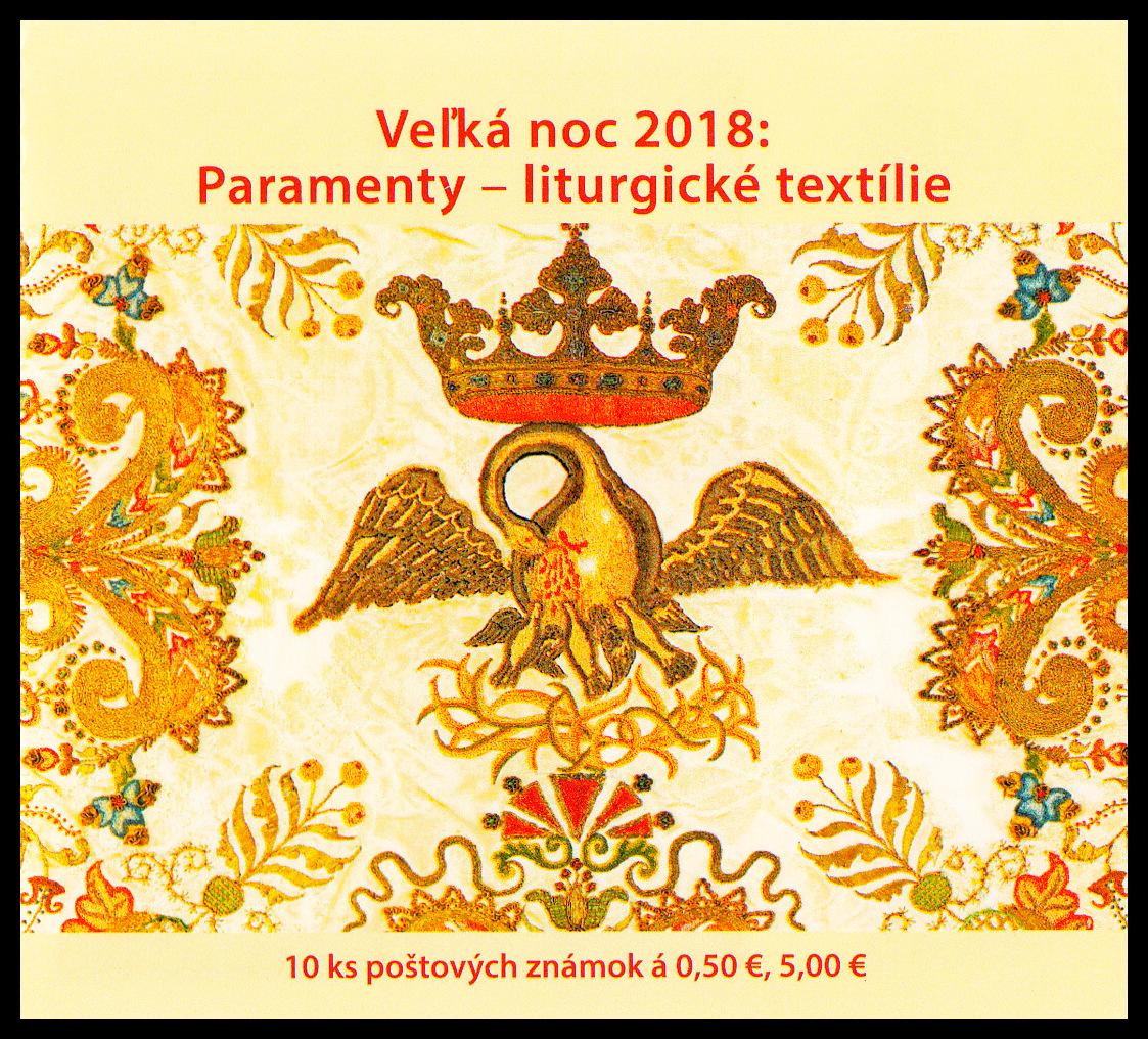 Velikonoce 2018: Paramenty - liturgické textilie(samolepící sešítek nepřeložený)