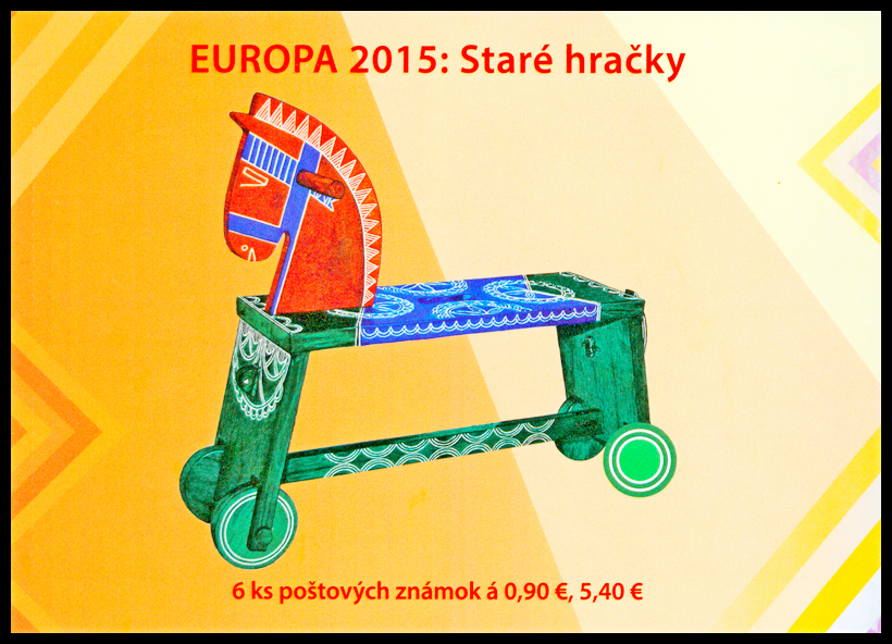 EUROPA 2015 - Staré hračky (samolepící sešítek)