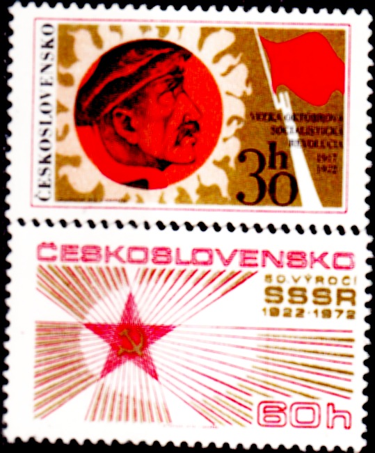 55.výročí VŘSR a 50.výročí vzniku SSSR 