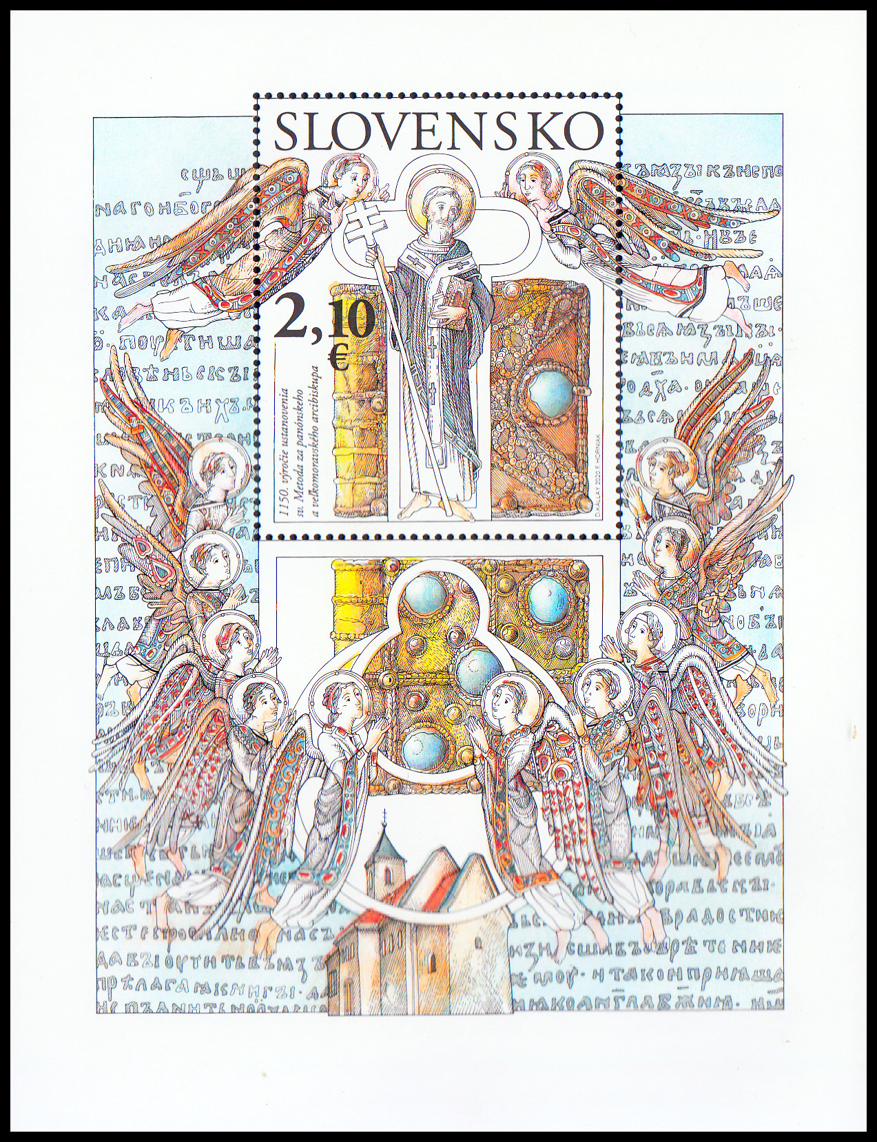 1150 let ustanovení sv. Metoděje za panónskeho a velkomorav. arcibiskupa (aršík)