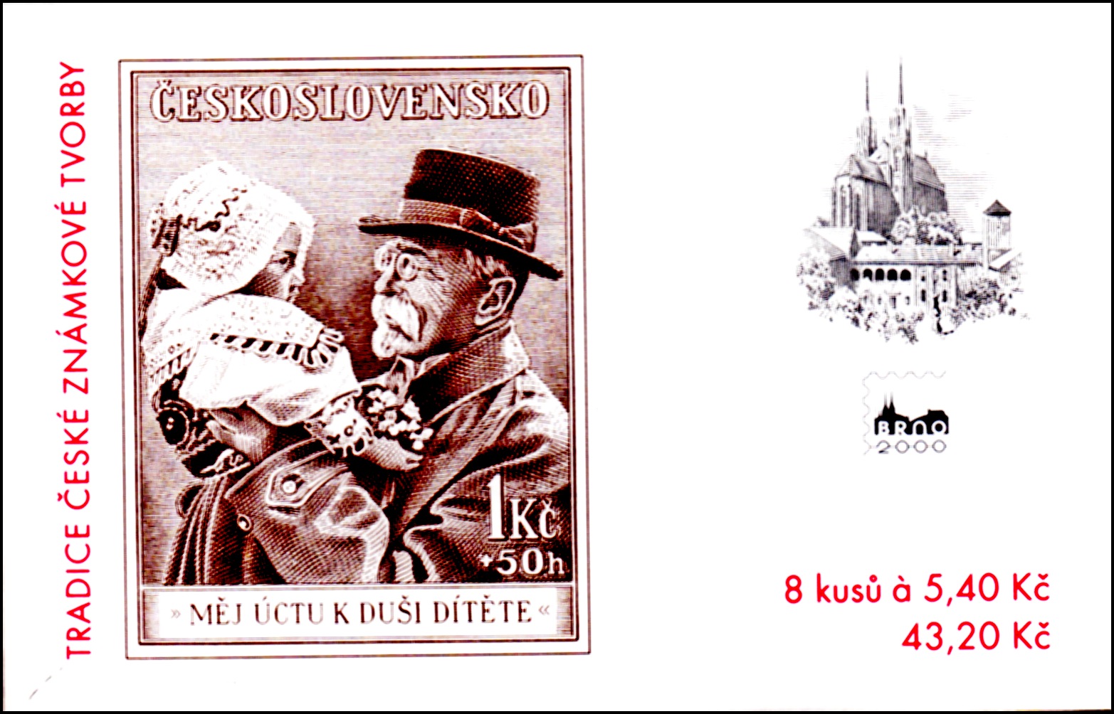 Tradice české známkové tvorby 2000 (známkový sešítek)