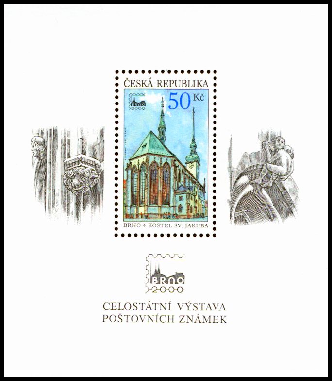 Celostátní výstava poštovních známek (Brno 2000 ) - aršík