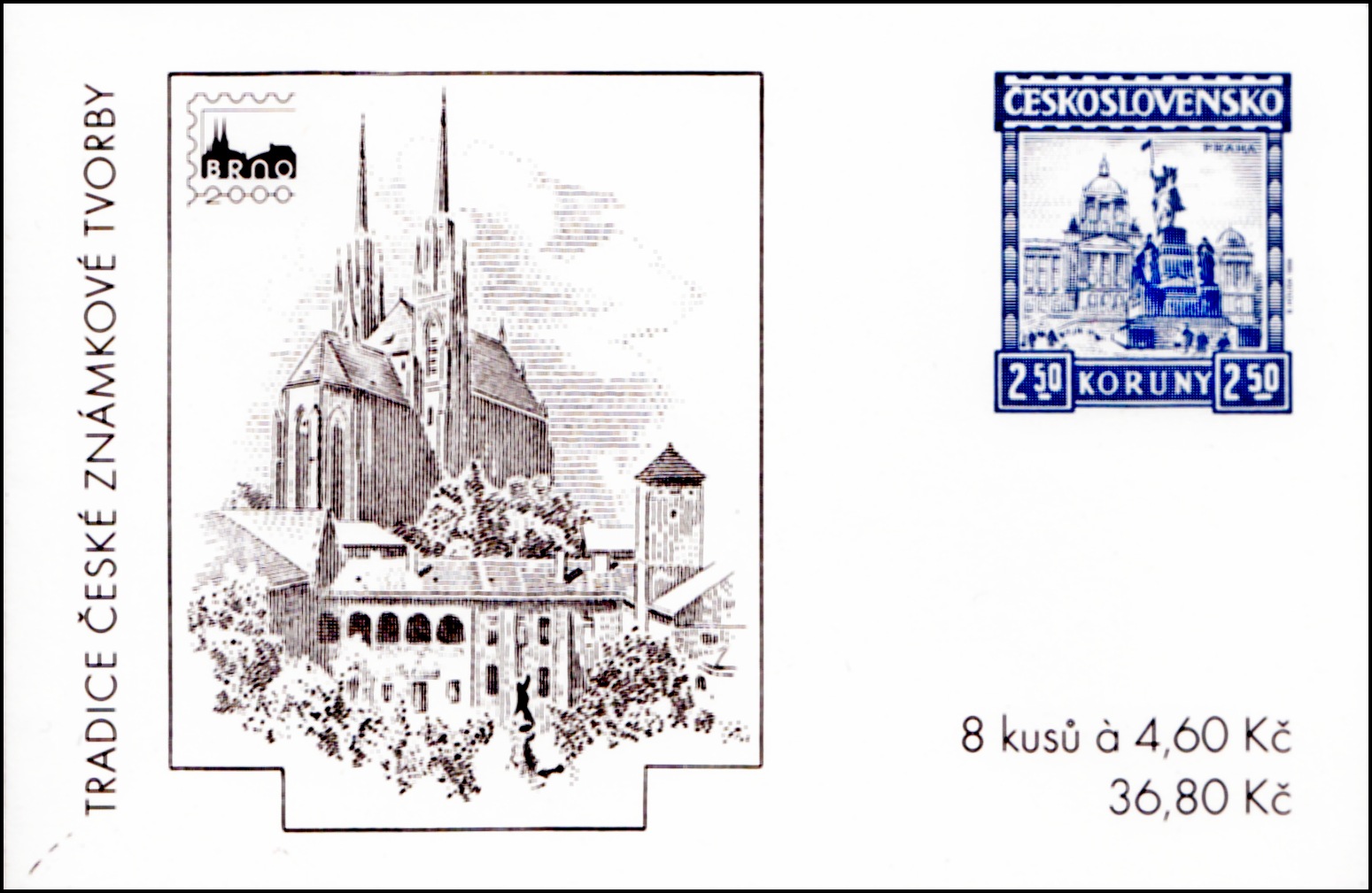 Tradice české známkové tvorby 1999 (známkový sešítek)