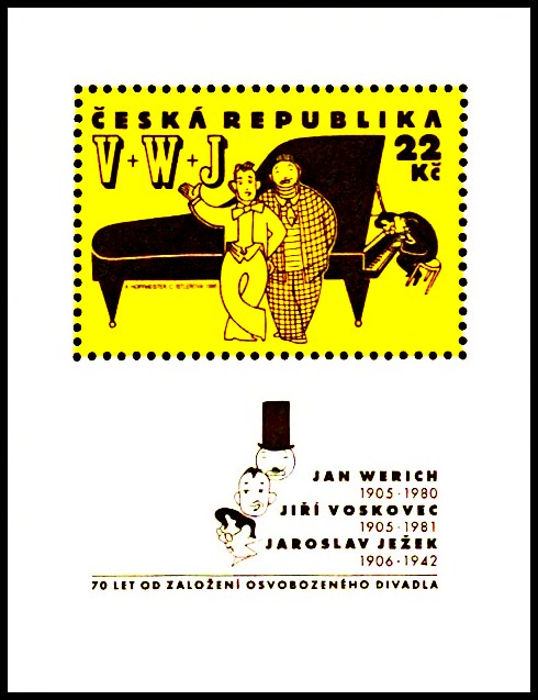 Osobnosti Osvobozeného divadla (aršík)