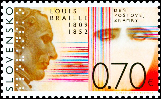 Den poštovní známky 2009 - Louis Braille 