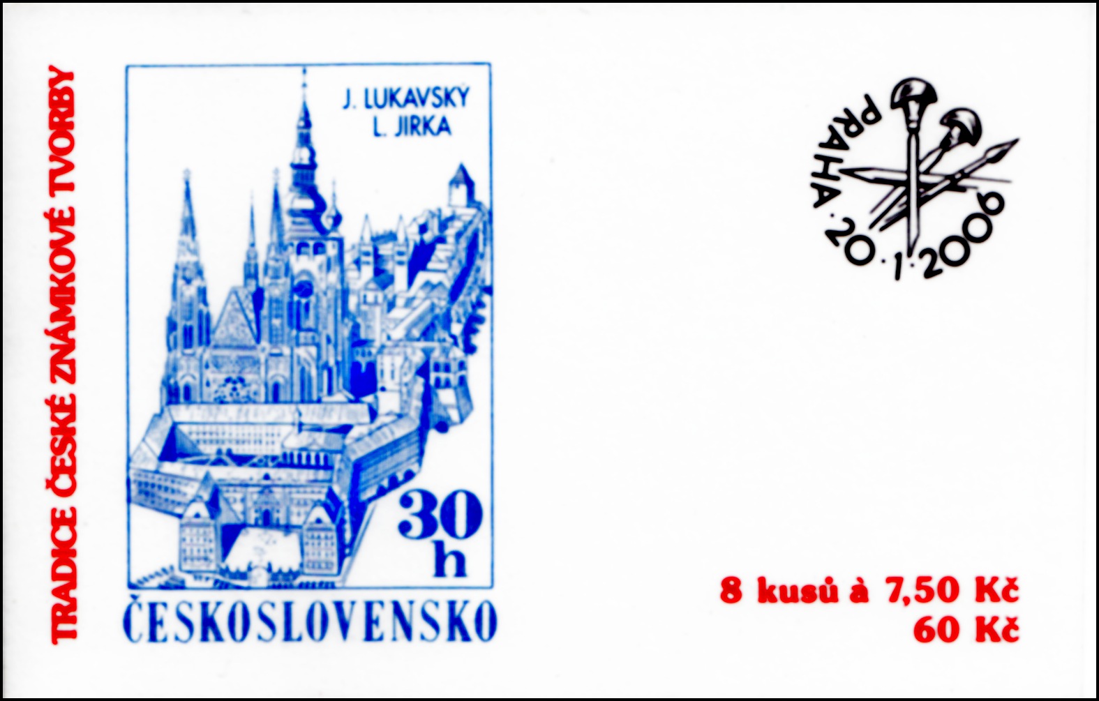 Tradice české známkové tvorby 2006 - J. Lukavský (známkový sešítek)