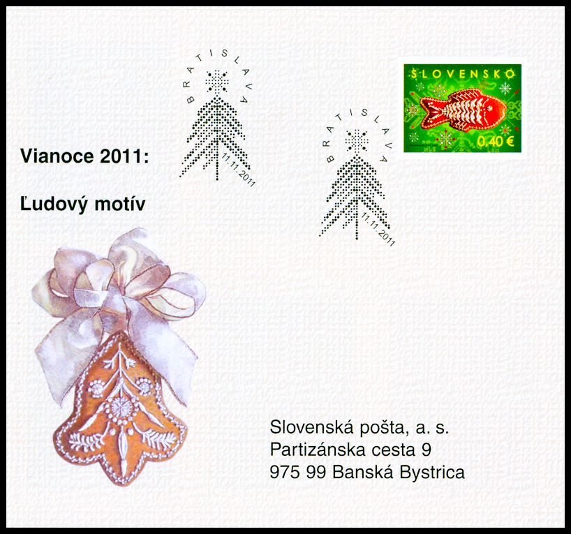 Vánoce 2011 - Lidový motiv (samolepící sešítek) 