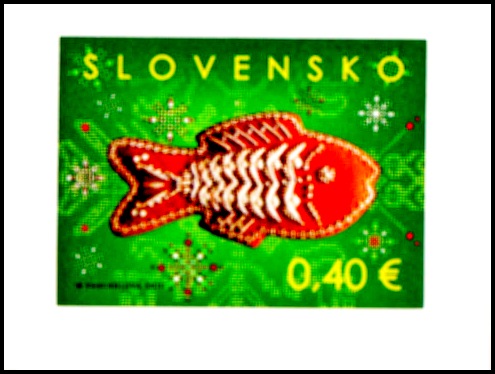 Vánoce 2011 - Lidový motiv (známka ze samolepícího sešítku)