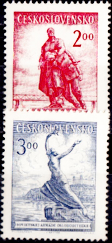Celostátní výstava poštovních známek Bratislava 1952 (známky)