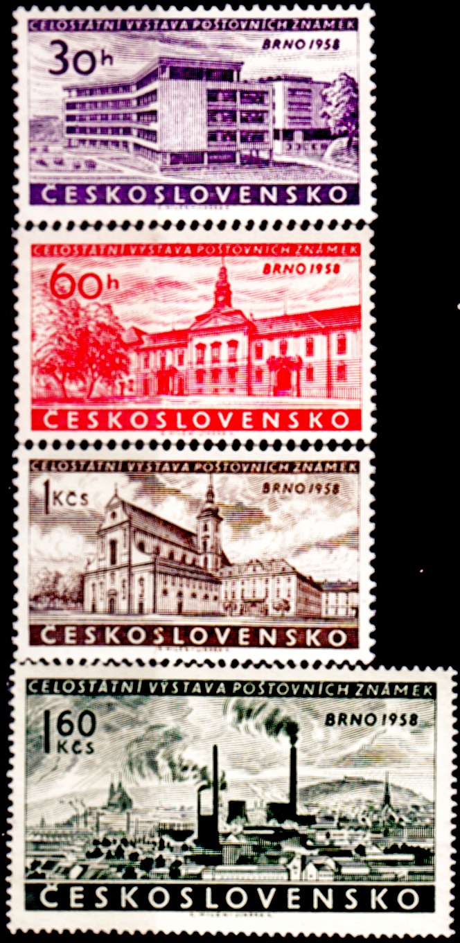 Celostátní výstava poštovních známek BRNO 1958