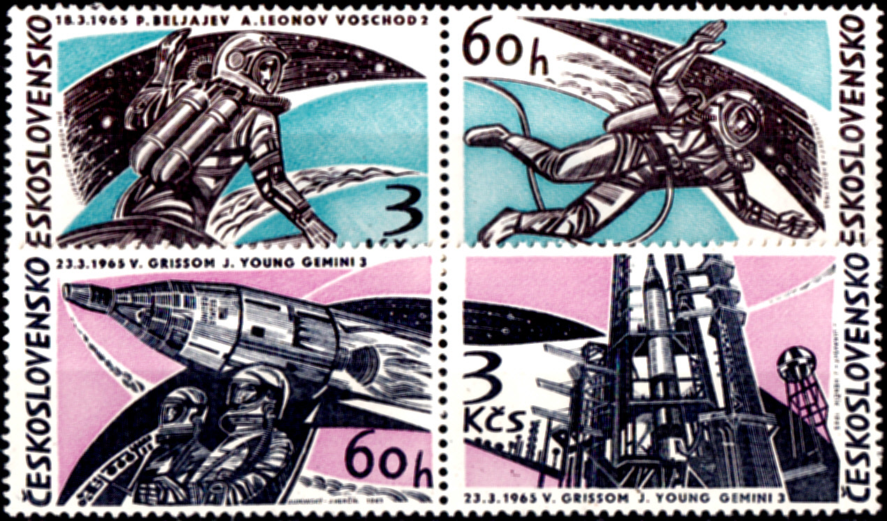 Výzkum vesmíru-Voschod 2 a Gemini 3 (soutisky)