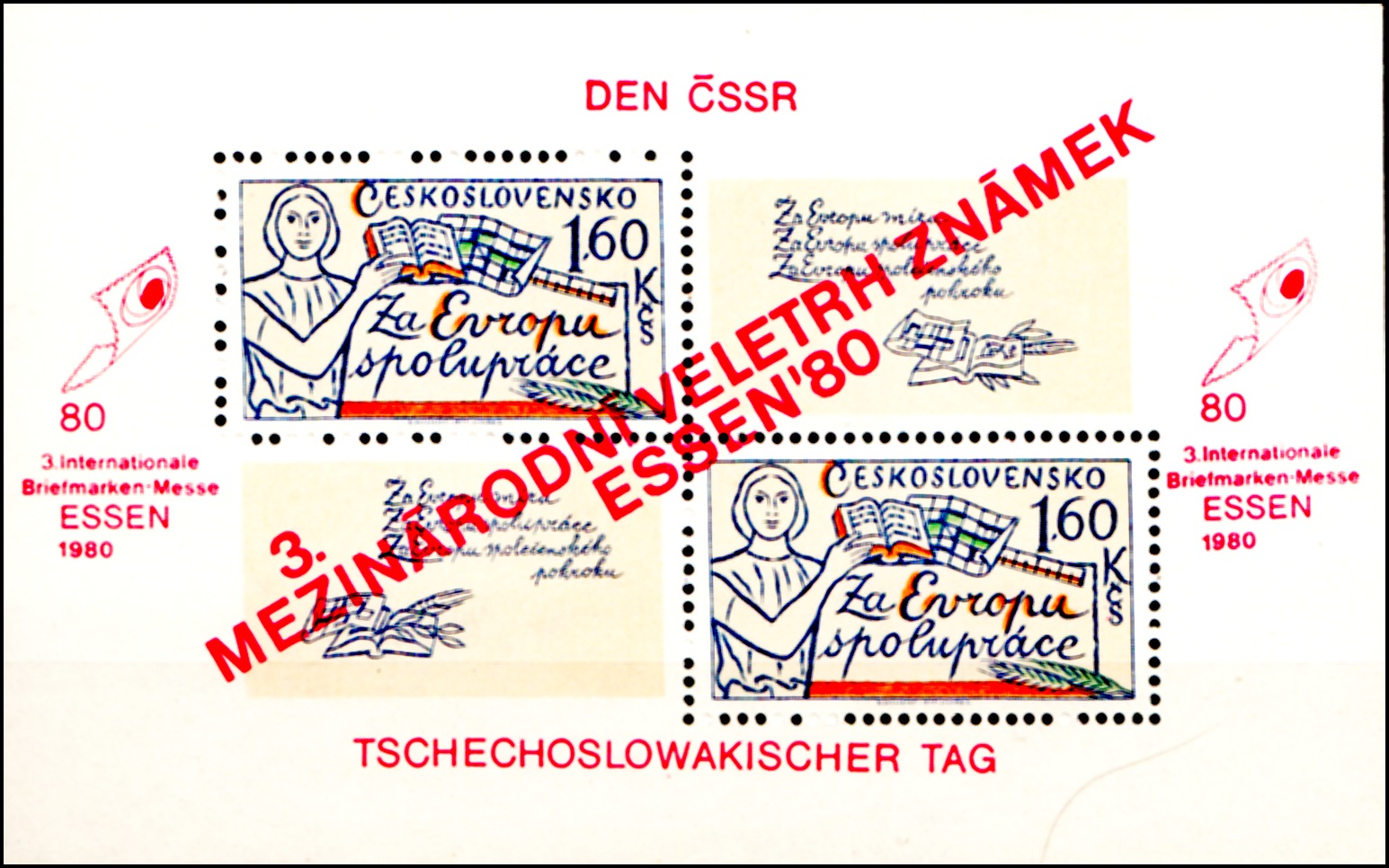 3.mezinárodní veletrh poštovních známek ESSEN 1980 