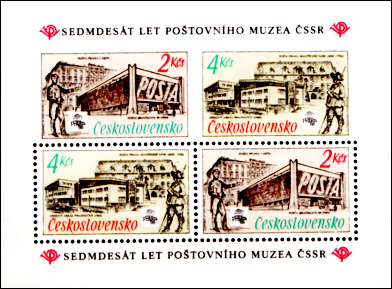 70 let Poštovního muzea (aršík)