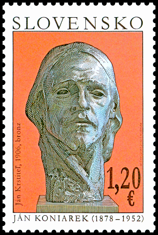 Společné vydání se Srbskem - Ján Koniarek (1878 – 1952) - známka z aršíku