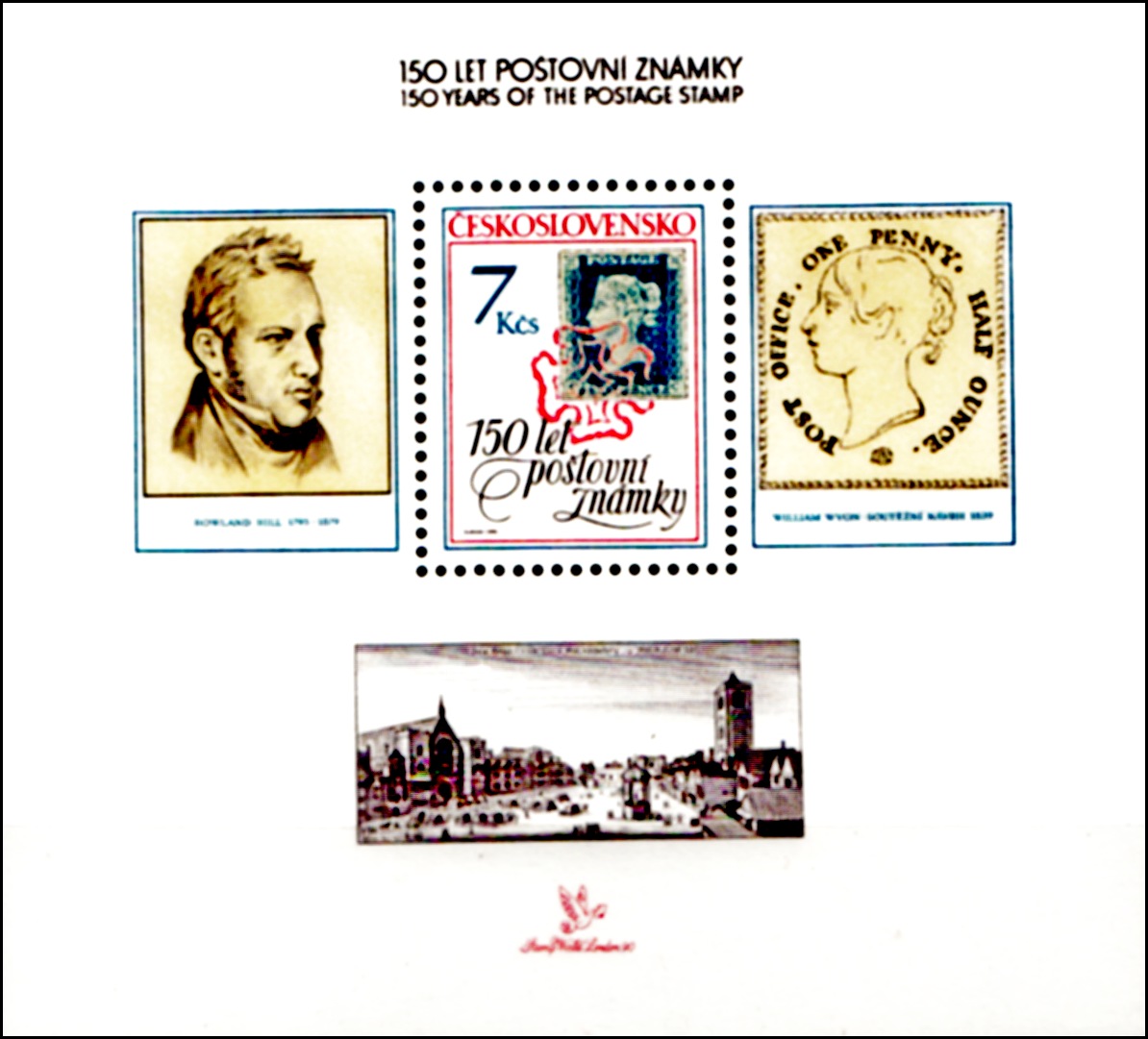 150 let poštovní známky (aršík)