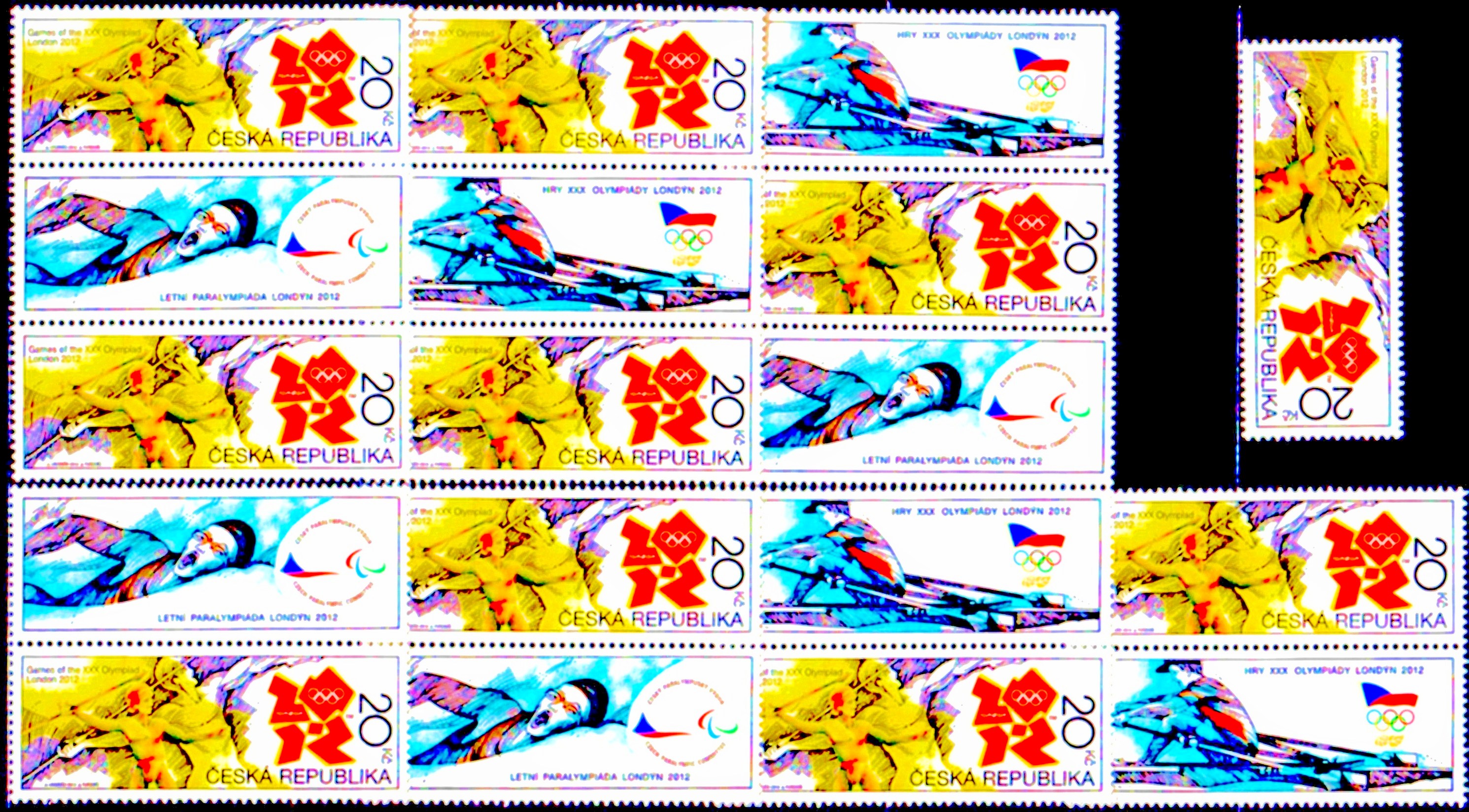 Letní olympijské a paralympijské hry - Londýn 2012 (kombinace 10zn.+ 8K)