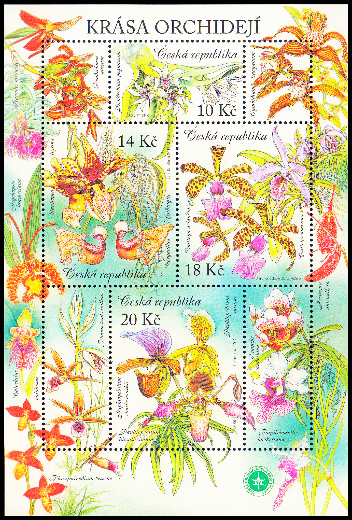 Pěstitelství - krása orchidejí (aršík)