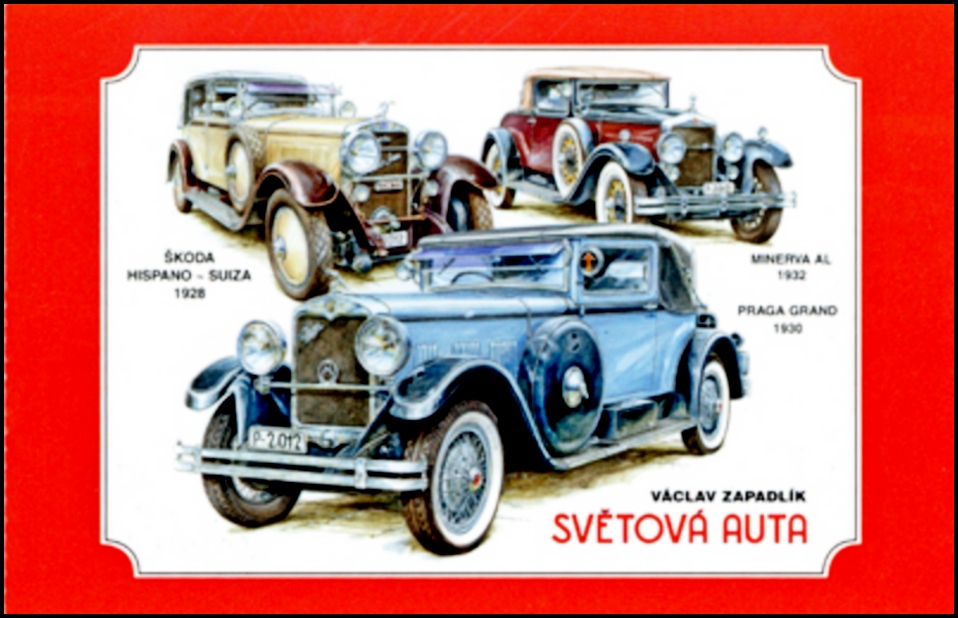 Václav Zapadlík - Světová auta - samolepící známkový sešitek