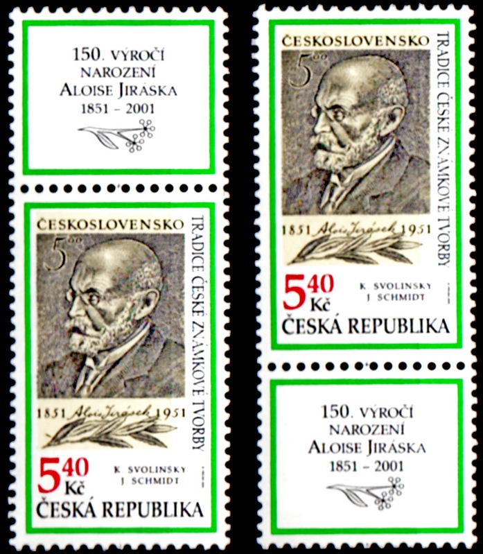 Tradice české známkové tvorby 2001 (kombinace 2zn.+ 2K)