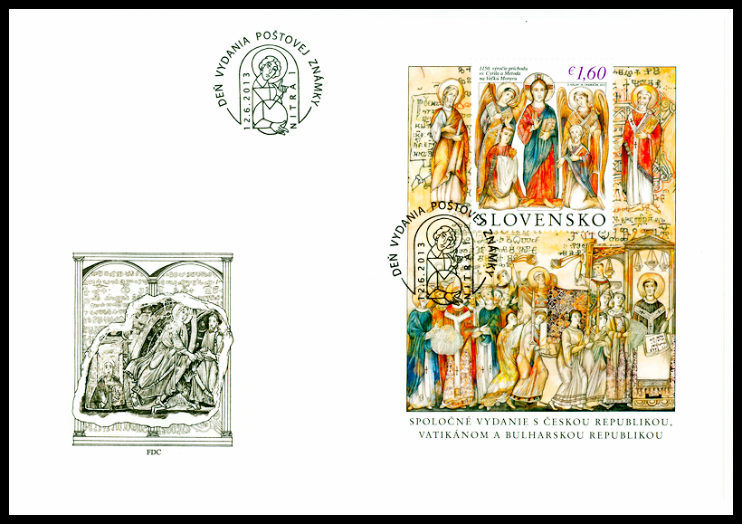 Speciální obálka - 1150. výročí příchodu sv. Cyrila a Metoděje na Velkou Moravu