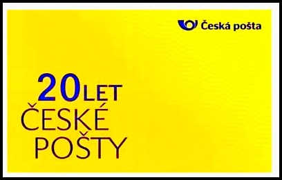 20 let České pošty, s.p. - na šířku a na výšku (samolepící známkový sešitek)