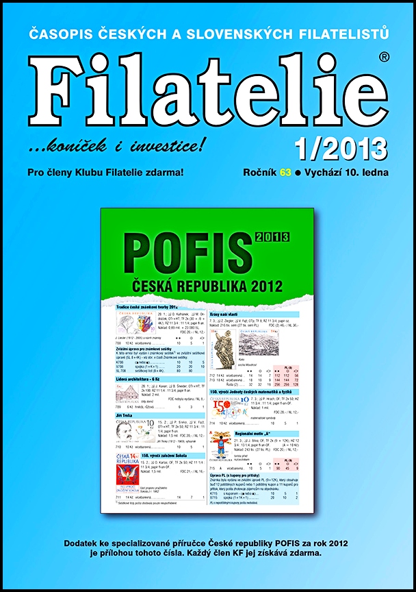 Časopis Filatelie  1 / 2013