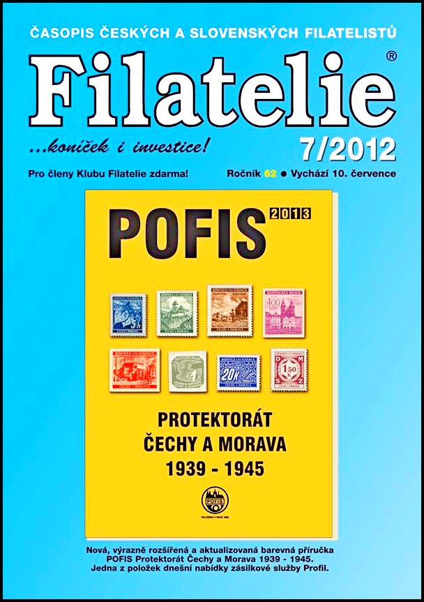 Časopis Filatelie 7 / 2012