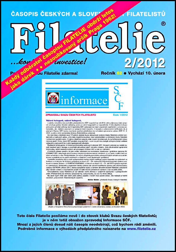 Časopis Filatelie  2 / 2012