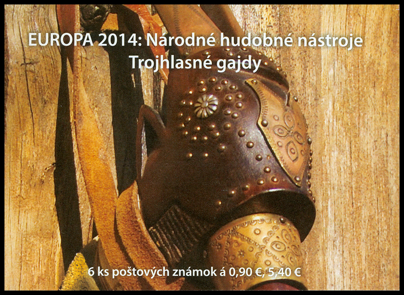 EUROPA 2014: Národní hudební nástroje-trojhlasné dudy (samolepící sešítek)
