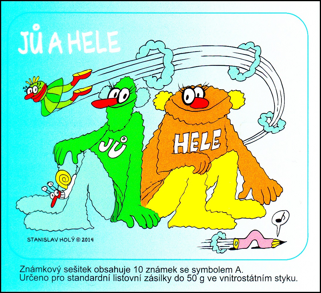 Jů a Hele - samolepící známkový sešitek 