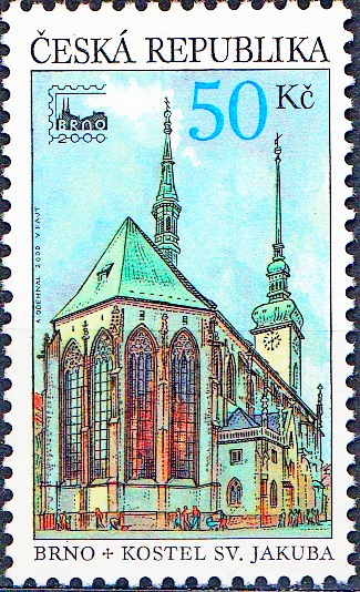 Celostátní výstava poštovních známek (Brno 2000 ) - známka z aršíku