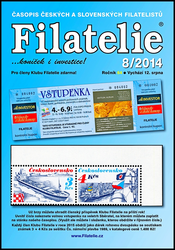 Časopis Filatelie 8 / 2014