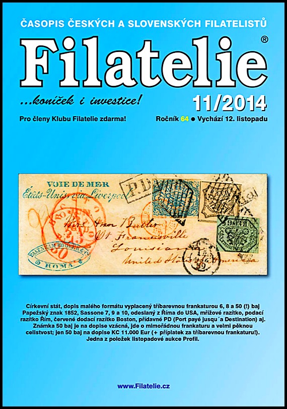 Časopis Filatelie 11 / 2014