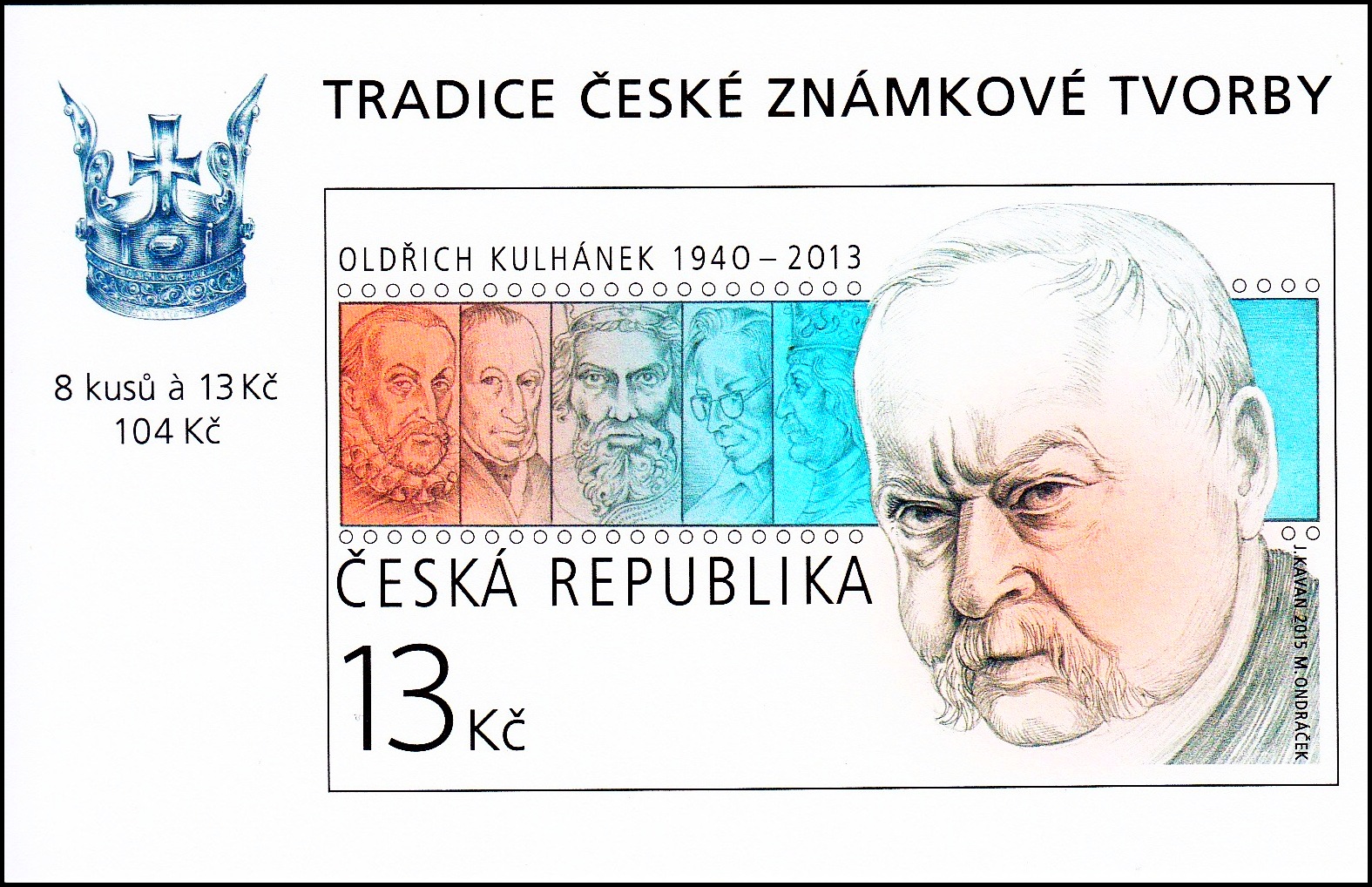 Tradice české známkové tvorby 2015 - Oldřich Kulhánek (známkový sešítek)