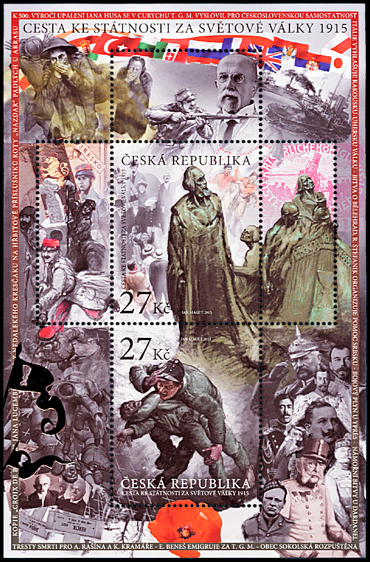 Česká státnost II. (aršík 1915 - 2015)
