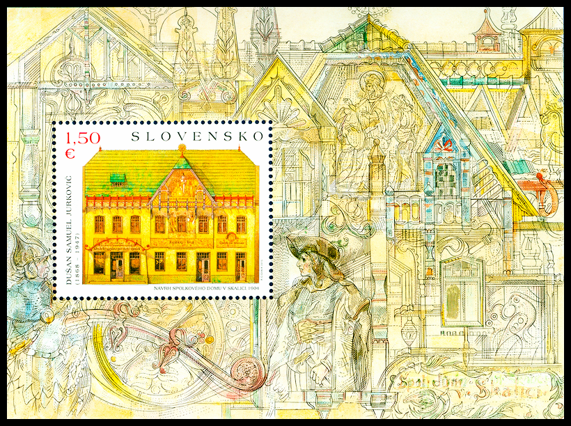 UMĚNÍ 2015 - Dušan Samuel Jurkovič - Spolkový dům v Skalici (aršík)