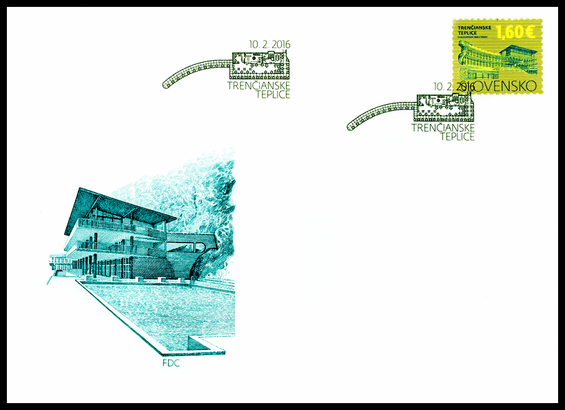 FDC - Kulturní dědictví Slovenska - Trenčianske Teplice