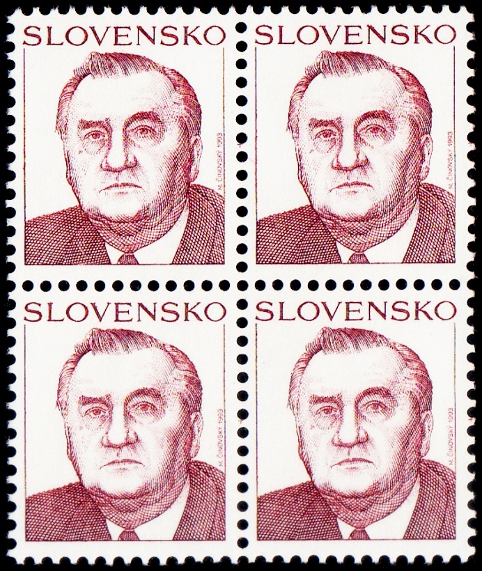 Michal Kováč  (4 blok bez nominálí hodnoty 3)