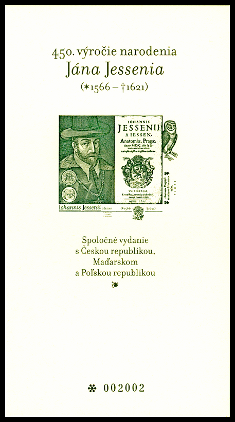 Černotisk - Společné vydání (Slovensko) - 450. výročí narození Jana Jesenia
