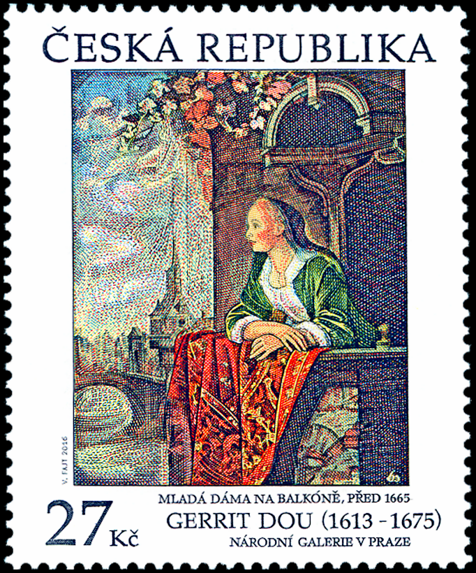 Gerrit Dou - Mladá dáma na balkóně - společené vydání (ČR)