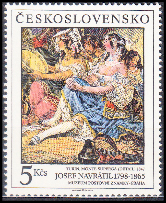 Muzeum poštovní známky - Vávrův dům v Praze (známka z aršíku)