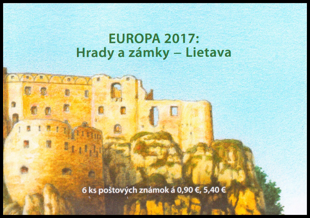 EUROPA 2017: Hrady a zámky - Lietava (samolepící sešítek)