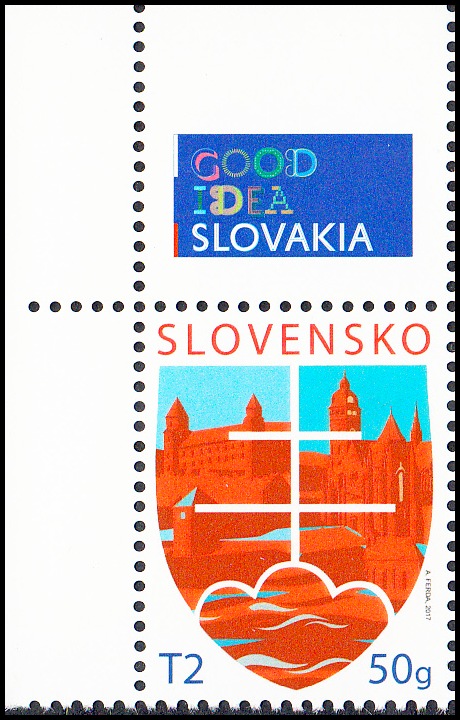 Státní motiv (s horním modrým okrajem - GOOD IDEA SLOVAKIA)