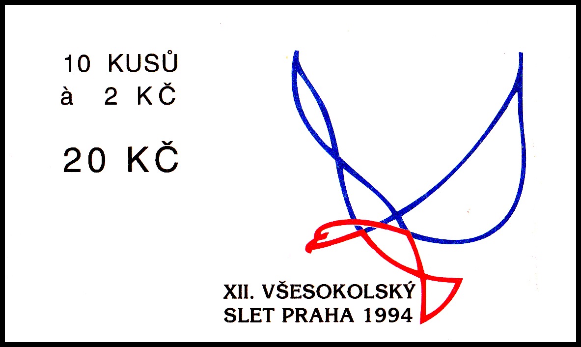 XII. všesokolský slet (známkový sešítek ZS 19)